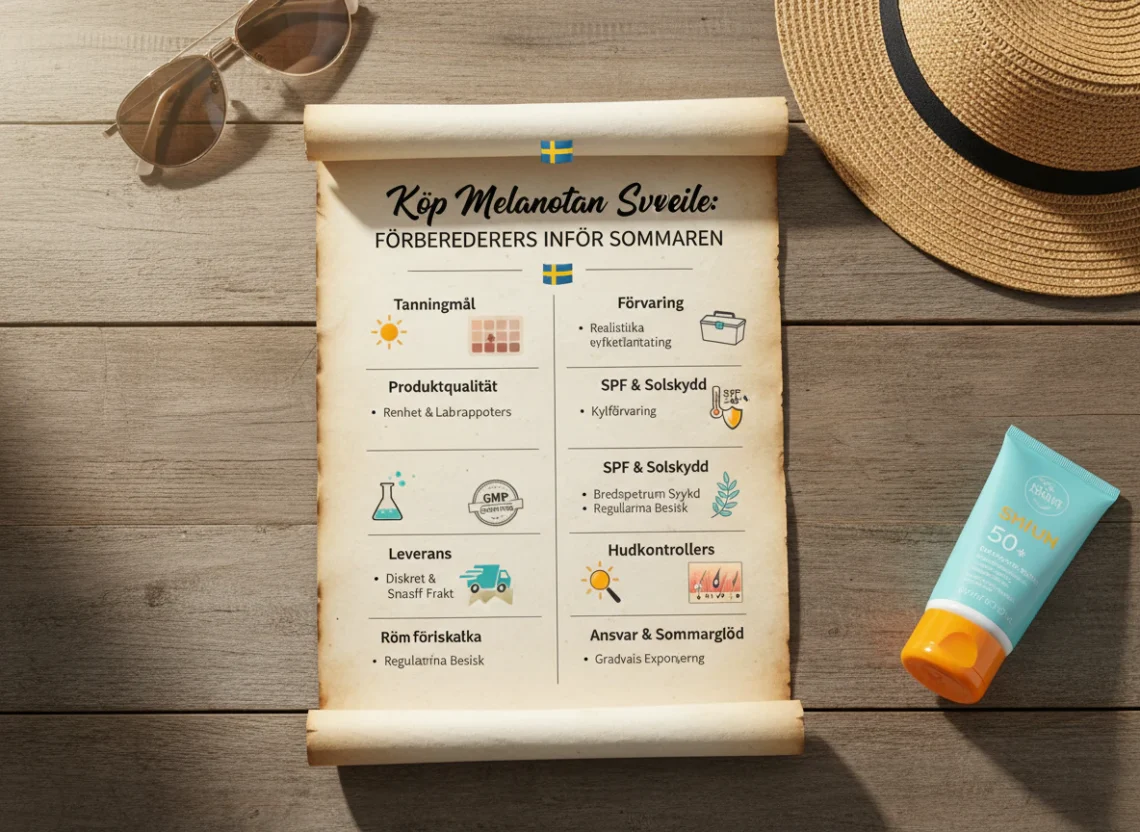 Köp Melanotan Sverige före sommaren