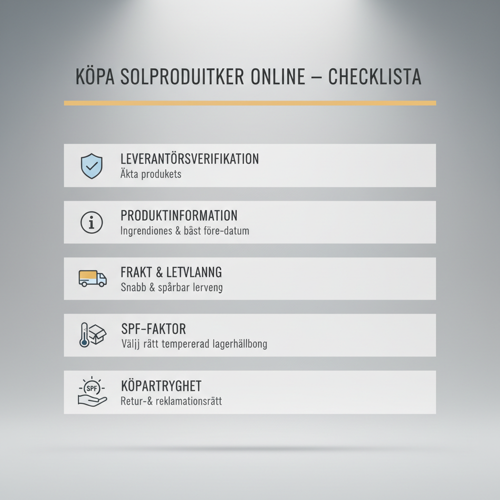 Köpa tanningprodukter online